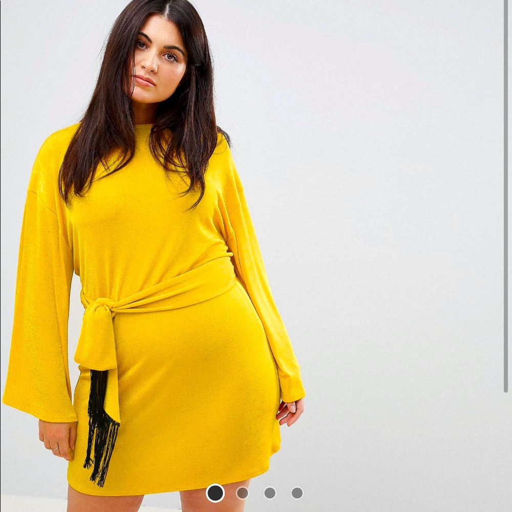 Kimono sleeve mini dress